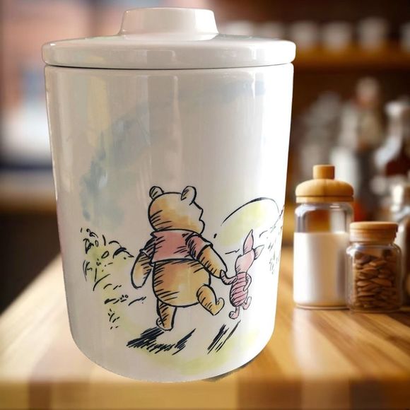 NWT Disney Winnie Pooh & Piglet Today is my New Favorite Day Cookie Jar Canister - Picture 13 of 13